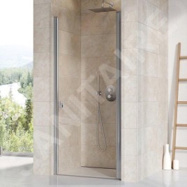 Ravak Chrome - Porte de douche, 875-905 mm, aluminium poli/verre transparent 0QV70C00Z1