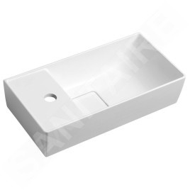 Sapho Small - Lave-mains Maxx 470x240 mm, gauche, blanc MX475