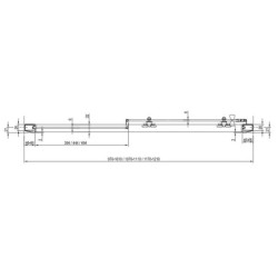Ravak Blix - Porte de douche, 1170-1210 mm, aluminium brillant/verre clair 0PVG0C00Z1