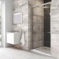 Ravak Blix - Porte de douche BLDP2-110, 1070-1110 mm, aluminium brillant/verre clair 0PVD0C00Z1