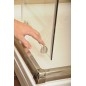Ravak Blix - Porte de douche BLDP2-110, 1070-1110 mm, aluminium brillant/verre clair 0PVD0C00Z1
