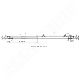 Ravak Blix - Porte de douche, 1170-1210 mm, verre satiné/clair 0PVG0U00Z1