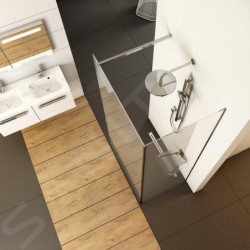 Ravak Walk-In - Cabine de douche Walk-In Corner 120/90, 1200x900 mm, noir/verre clair GW1CG7300Z1