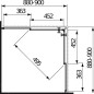 Jika Lyra plus - Cabine de douche 880-900x880-900 mm, blanc/verre transparent H2513820006681
