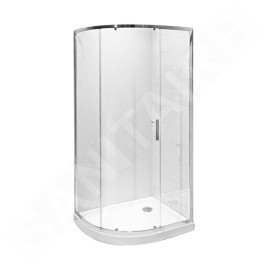Jika Tigo - Cabine de douche 780x980 mm, Jika Perla Glass, argent/verre arctique H2512110026661
